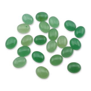 Green aventurine cabochon 10x8 mm 1 pc