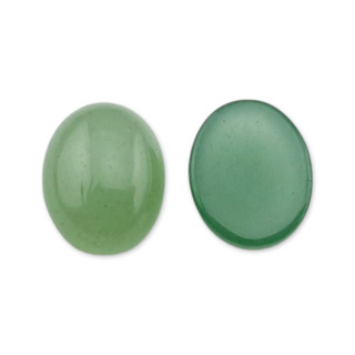 Green aventurine cabochon 10x8 mm 1 pc