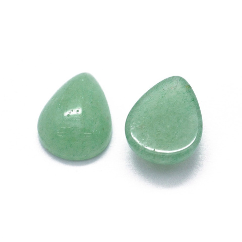 Green aventurine teardrop cabochon 10x7 mm 1 pc Green aventurine teardrop cabochon 10x7 mm 1 pc