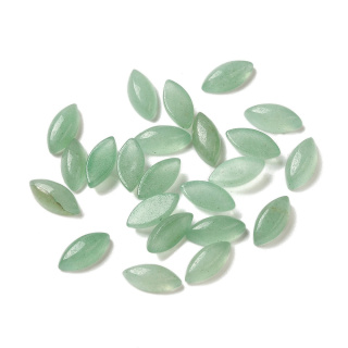 Green aventurine cabochon horse eye 8x4 mm 1 pc