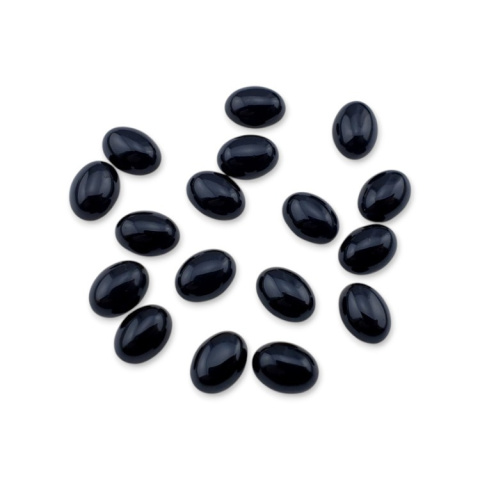 Black agate cabochon 8x6 mm 1 pc Black agate cabochon 8x6 mm 1 pc