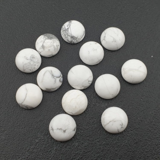 Howlite cabochon dia. 12 mm 1 pc