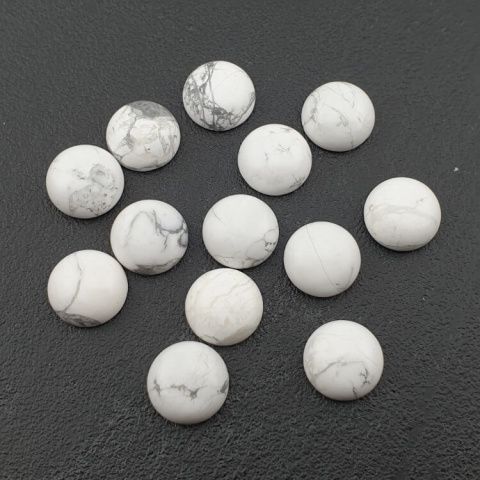 Howlite cabochon dia. 12 mm 1 pc Howlite cabochon dia. 12 mm 1 pc