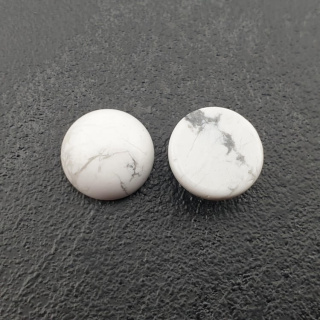 Howlite cabochon dia. 12 mm 1 pc