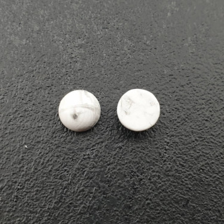Howlite cabochon dia. 8 mm 1 pc