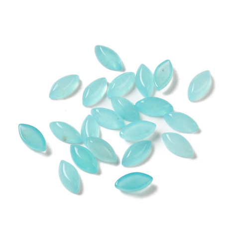 Aqua jade cabochon horse eye 8x4 mm 1 pc Aqua jade cabochon horse eye 8x4 mm 1 pc