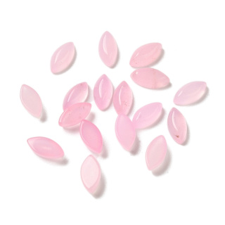 Rose jade cabochon horse eye 8x4 mm 1 pc