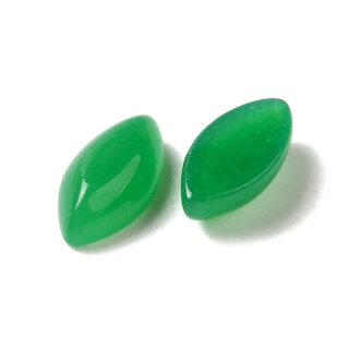 Green jade cabochon horse eye 8x4 mm 1 pc