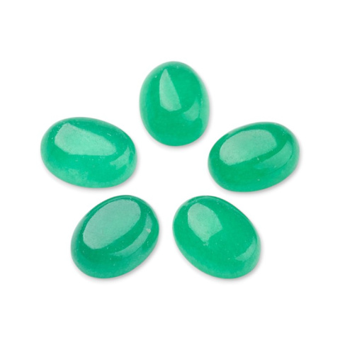 Green jade cabochon 8x6 mm 1 pc Green jade cabochon 8x6 mm 1 pc