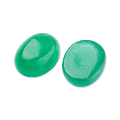 Green jade cabochon 8x6 mm 1 pc Green jade cabochon 8x6 mm 1 pc