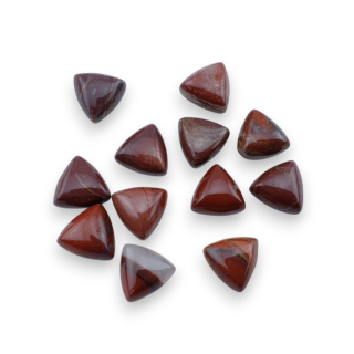 Red jasper cabochon trillion 10x10 mm 1 pc