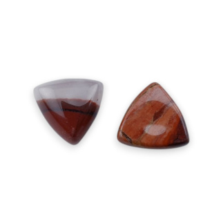 Red jasper cabochon trillion 10x10 mm 1 pc