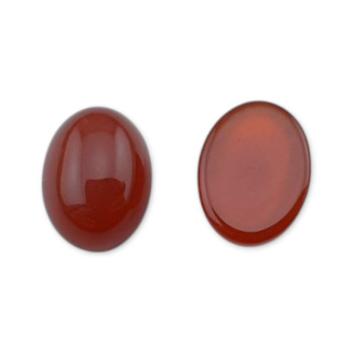 Carnelian cabochon 8x6 mm 1 pc