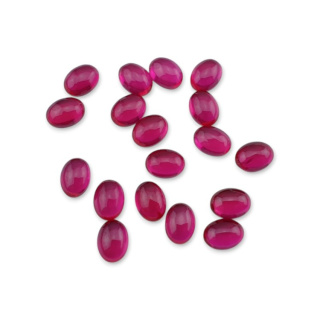 Corundum cabochon 8x6 mm 1 pc