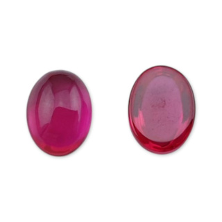 Corundum cabochon 8x6 mm 1 pc