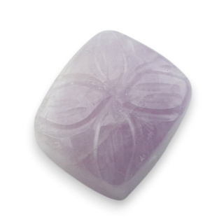 Kunzite carved cabochon 16x14 mm no 29