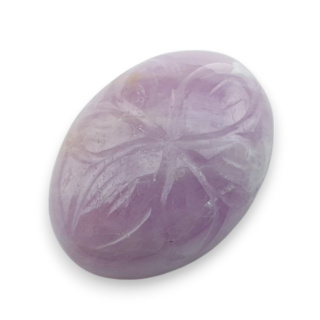 Kunzite carved cabochon 21x15 mm no 32