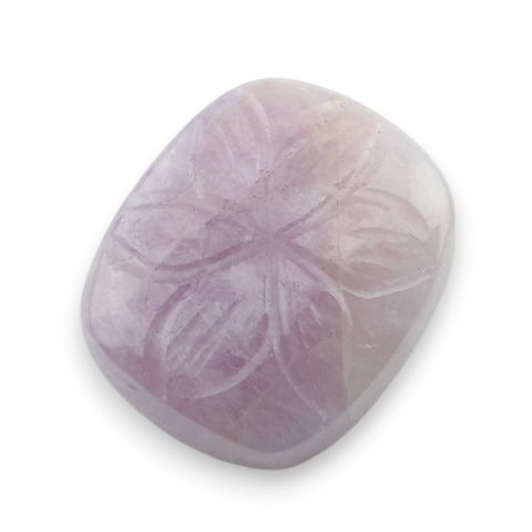 Kunzite carved cabochon 21x18 mm no 10 Kunzite carved cabochon 21x18 mm no 10