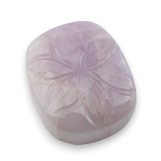 Kunzite carved cabochon 21x18 mm no 10
