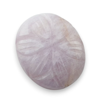 Kunzite carved cabochon 23x18 mm no 26