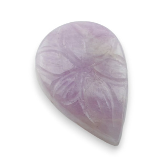 Kunzite carved cabochon 24x17 mm no 18