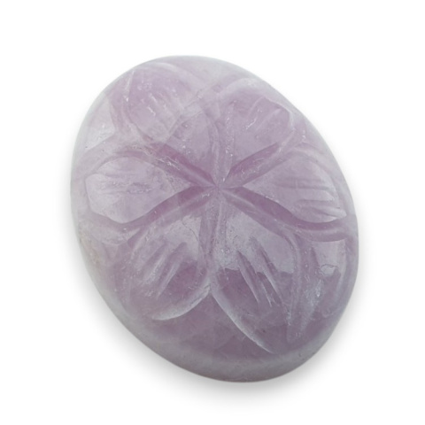 Kunzite carved cabochon 24x19 mm no 6 Kunzite carved cabochon 24x19 mm no 6