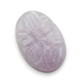 Kunzite carved cabochon 25x17 mm no 17