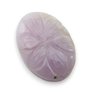 Kunzite carved cabochon 25x18 mm no 12