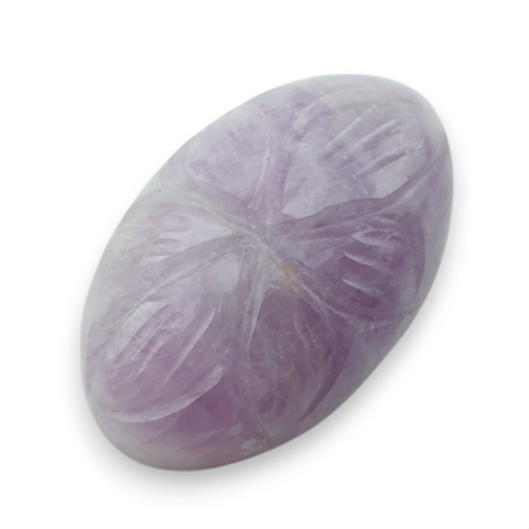 Kunzite carved cabochon 26x17 mm no 1 Kunzite carved cabochon 26x17 mm no 1