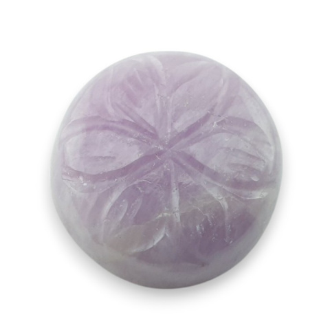 Kunzite carved cabochon fi 18 mm no 8 Kunzite carved cabochon fi 18 mm no 8