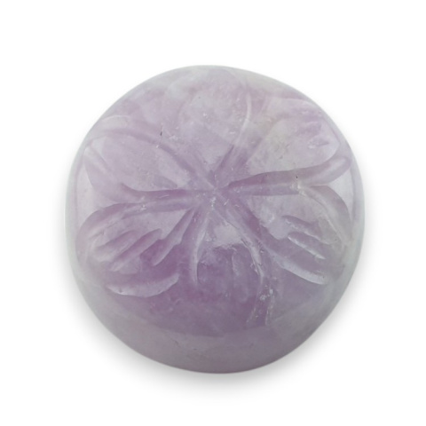 Kunzite carved cabochon fi 18 mm no 8 Kunzite carved cabochon fi 18 mm no 8