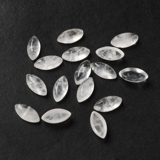 Quartz cabochon horse eye 8x4mm 1 pc