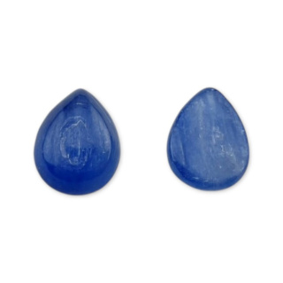 Kyanite teardrop cabochon 9x7 mm 1 pc