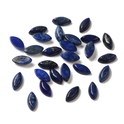 Lapis lazuli cabochon horse eye 8x4 mm 1 pc