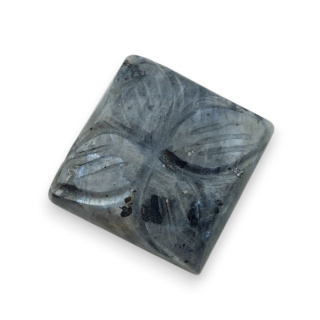 Larvikite carved cabochon 19x19 mm no 50