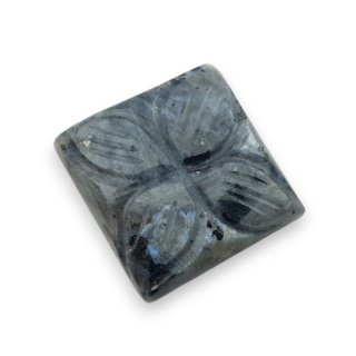 Larvikite carved cabochon 19x19 mm no 50