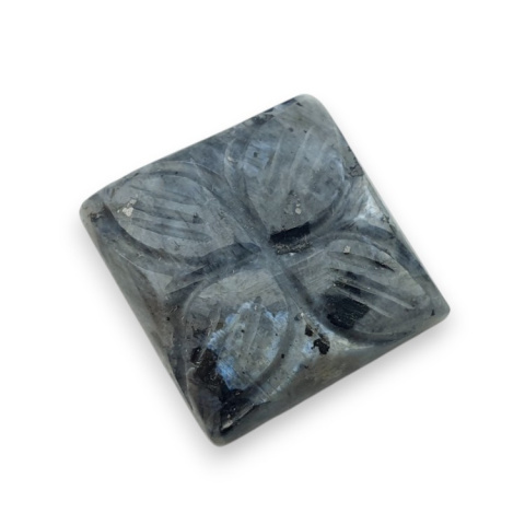 Larvikite carved cabochon 19x19 mm no 50 Larvikite carved cabochon 19x19 mm no 50