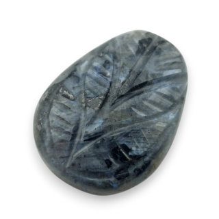 Larvikite carved cabochon 23x18 mm no 17