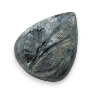 Larvikite carved cabochon 23x18 mm no 75