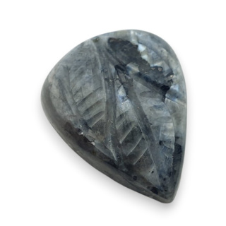 Larvikite carved cabochon 23x18 mm no 75