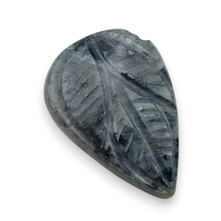 Larvikite carved cabochon 24x17 mm no 35