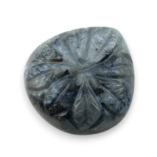 Larvikite carved cabochon 24x22 mm no 76