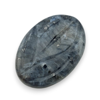 Larvikite carved cabochon 25x17 mm no 69