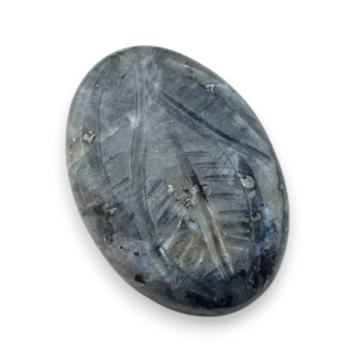 Larvikite carved cabochon 25x17 mm no 69