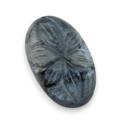 Larvikite carved cabochon 26x15 mm no 79 Larvikite carved cabochon 26x15 mm no 79