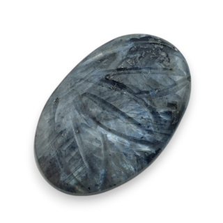 Larvikite carved cabochon 26x17 mm no 19