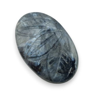 Larvikite carved cabochon 26x17 mm no 19