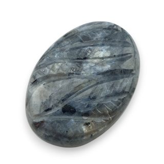 Larvikite carved cabochon 26x18 mm no 51