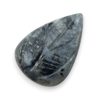 Larvikite carved cabochon 26x18 mm no 59