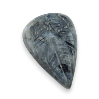 Larvikite carved cabochon 26x18 mm no 59